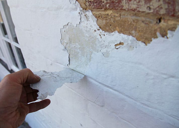 Blog peeling masonry paint on wall